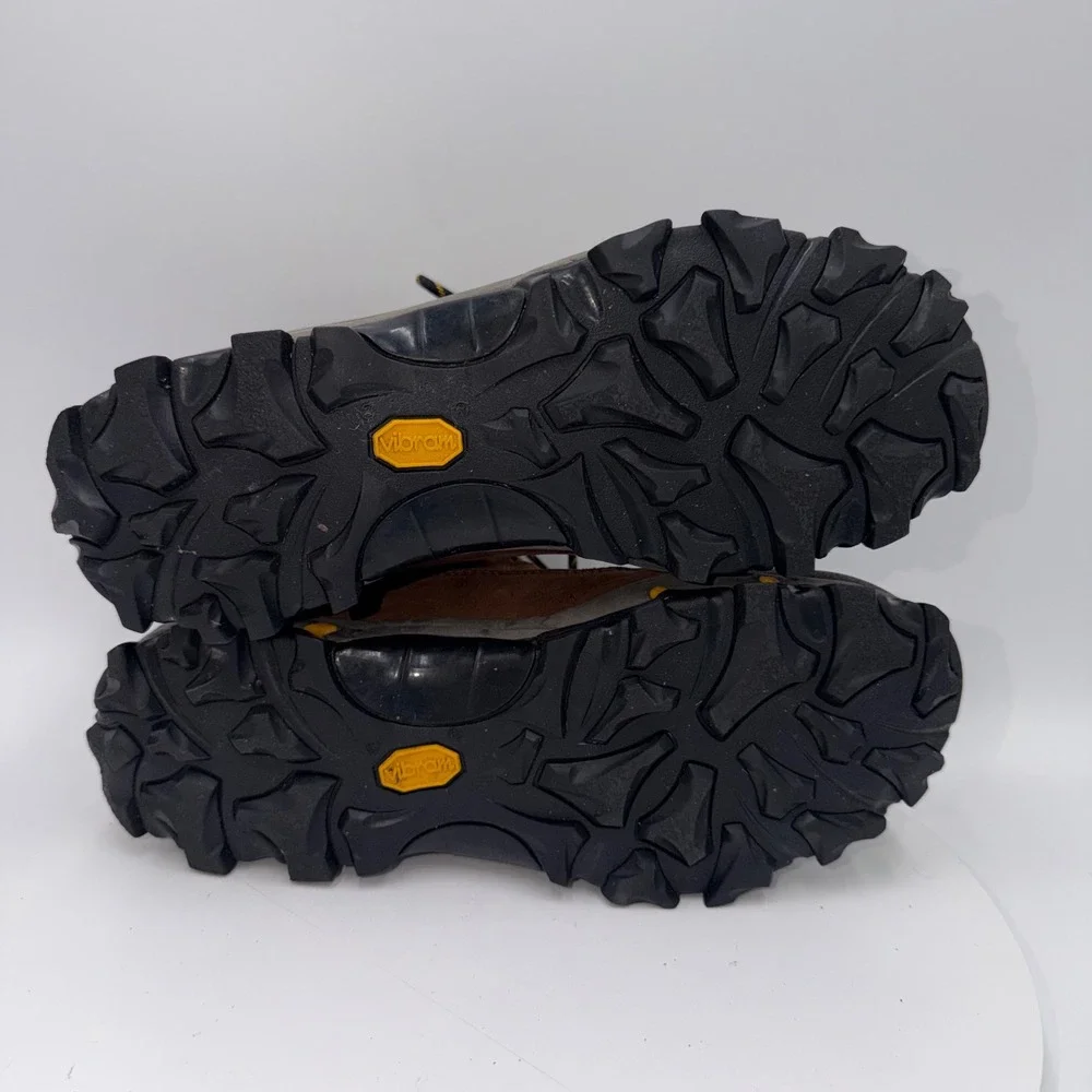 Vasque Gore-Tex Hiking Boots M 8.5 W 10.5 Brown Suede Vibram Waterproof Mid Top